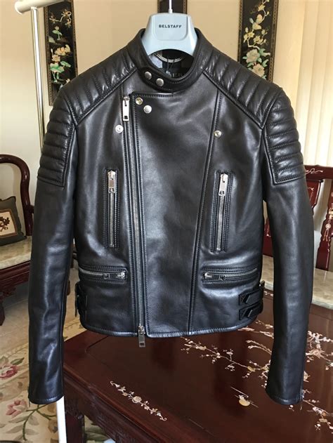 burberry shearling biker jacket men grailed